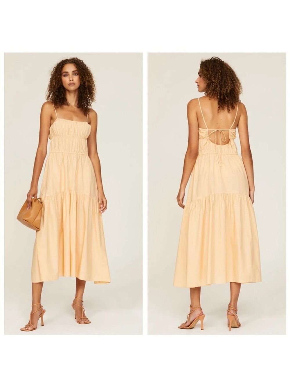 Vince Tie Back Cami Dress Size L